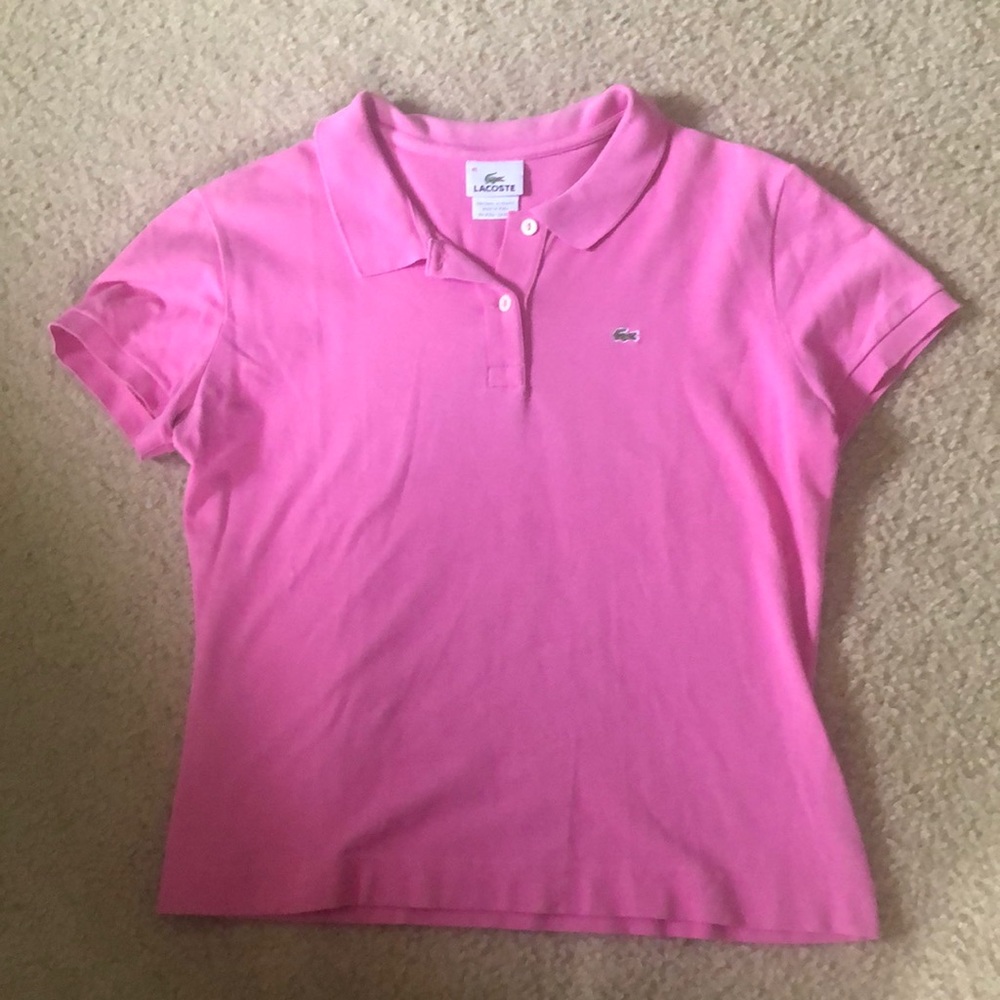 Women’s Pink Lacoste Polo